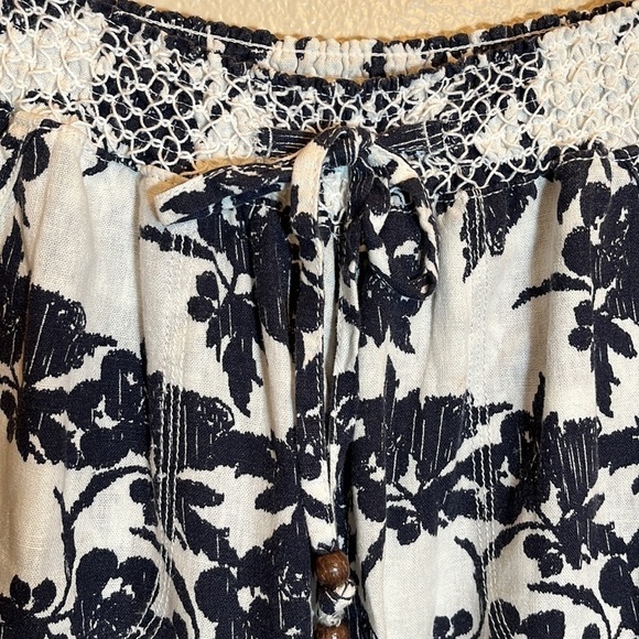 Casual Floral Linen Blend Straight Leg Pant - Picture 7 of 12